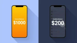 difference between current balance and available balance